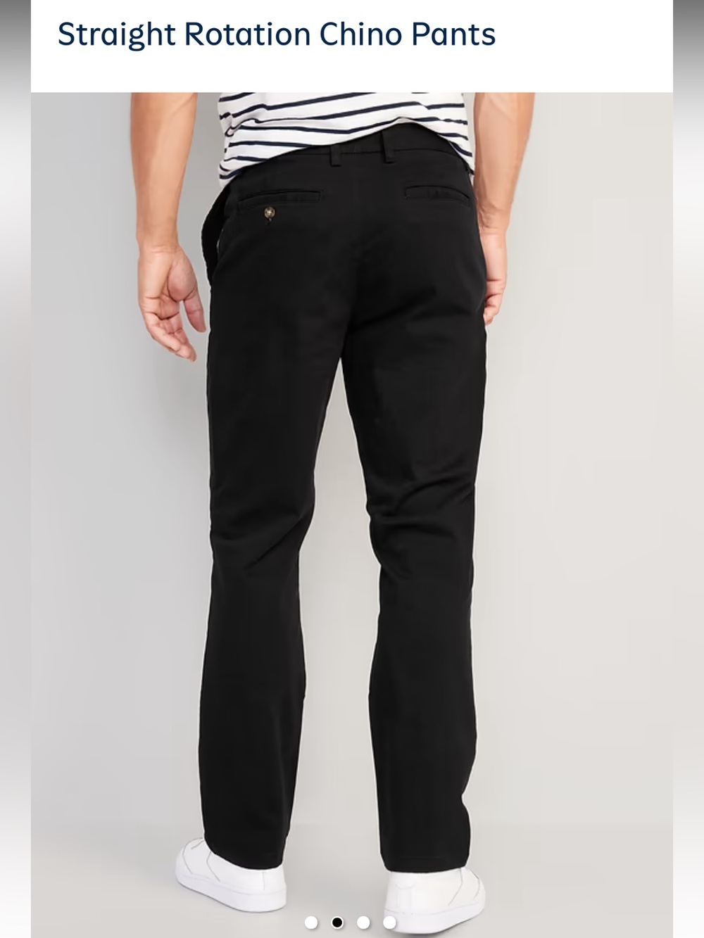 Old Navy Men’s Straight Fit Black Dress Pants